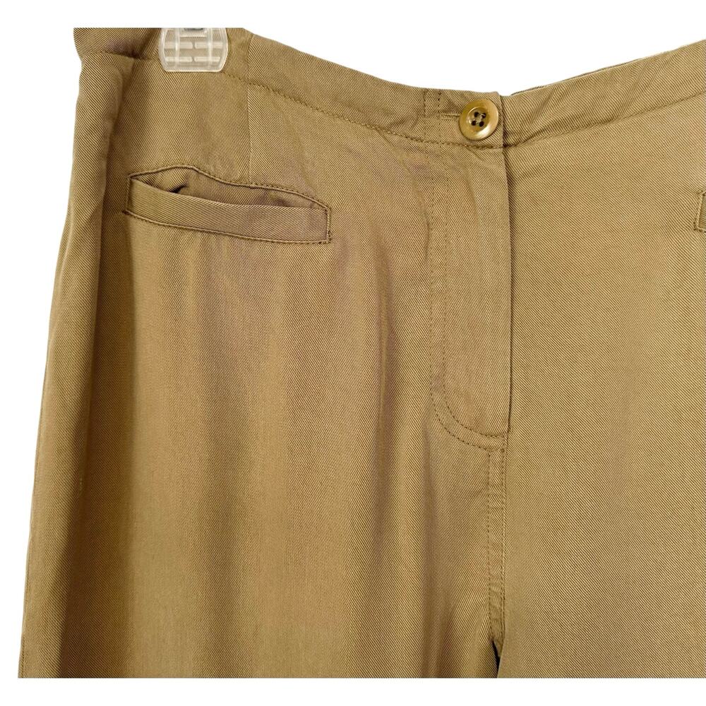 Pendleton High Rise Pure Tencel Lyocell Trouser Tan Size 12 - Picture 6 of 10